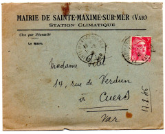 SAINT MAXIME - MAIRIE - 1946 . - Oblitérés
