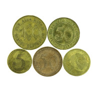 Token Bielefeld Bethel Shops Lot Of 5 Germany 5 10 50 100 Pfennig 03755 - Monetary/Of Necessity