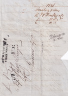 BAYERN 1846 - Brief Von Nürnberg Nach Gröden (Tirol); Stp. "Nürnberg", "Klausen", "B.O.C." - Préphilatélie
