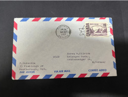 5-11-2023 (1 V 24) Canada Cover Posted To Germany (1960's) 2 Covers - Storia Postale