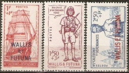 WALLIS Y FUTUNA YVERT NUM. 87/89 ** SERIE COMPLETA SIN FIJASELLOS - Unused Stamps