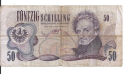 AUTRICHE 50 SCHILLING 1970 VF P 143 - Oesterreich