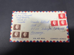 5-11-2023 (1 V 24) Canada Cover Posted To Germany (1960's) 2 Covers - Cartas & Documentos