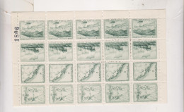 YUGOSLAVIA, JADRANSKA STRAZA ZA DOM NA JELSI  CHARITY STAMPS Set MNH ,sheet Of 5 Sets - Used Stamps