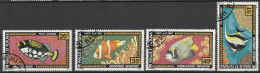 Wallis Et Futuna Faune Poissons Aérien N°76/79 Oblitéré - Oblitérés