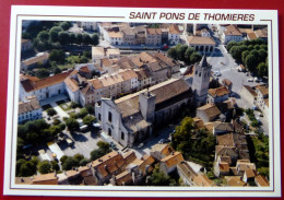 Saint-Pons-de-Thomières - Kathedrale - Kirche Luftbild - Hérault - Okzitanien Frankreich - Saint-Pons-de-Thomières