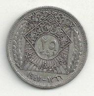 SYRIE - 25 Piastres - 1947 - Argent - TB/TTB - Syria