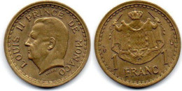 MA 27432  / Monaco 1 Franc TTB+ - 1922-1949 Luigi II