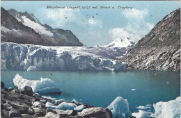 Märjelensee 1907 Mit Mönch U. Trugberg Mit Stempel Eggishorn - Lens