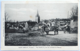 C. P. A. : 86 : SAINT-BENOIT(Vienne) : Vue Générale Prise De La Route De Gençay, Animé, En 1916 - Saint Benoit