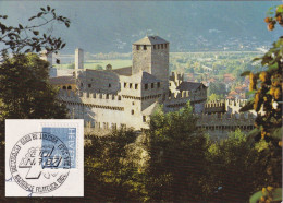 Bellinzona - Castello Di Montebello  (GIONA / Rollenfrankatur)        1987 - Bellinzone