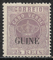 Portuguese Guine – 1885 Crown Type 25 Réis Mint Stamp - Portugiesisch-Guinea