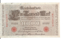 ALLEMAGNE 1000 MARK 1910 VF+ P 44 - 1000 Mark