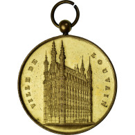Belgique, Médaille, Ville De Louvain, TTB, Gilt Bronze - Autres & Non Classés