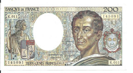 FRANCE 200 FRANCS 1982 VF+ P 155 A - 200 F 1981-1994 ''Montesquieu''