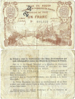 France - BILLET - Chambre De Commerce De ROUEN - UN FRANC - 1920 - JP.110.55 - 15-266 - Bonds & Basic Needs