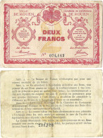 France - BILLET - Chambre De Commerce De ROUEN - DEUX FRANCS - 1920 - JP.110.05 - 15-268 - Bons & Nécessité