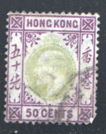 Delcampe - Edward VII  50 Cents  SG 71 Used - Gebruikt