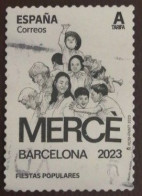 ESPAGNE SPANIEN SPAIN ESPAÑA 2023 POPULAR FESTIVALS: LA MERCÈ BARCELONA  USED ED 5687 MI 5741 - Usati