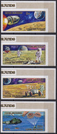 COOK ISLANDS 1972 Apollo Moon Exploration Flights, IMPERFORATE Set Of 4 Pairs MNH - Oceanía