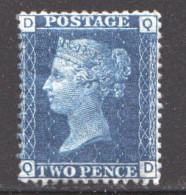 2 Pence Blue Ivory Head  SG 45, Plate 15 MM * - Nuovi