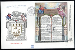 FRANKREICH Block 9, Bl.9 FDC - Französische Revolution, French Revolution, Révolution Française - FRANCE - Oblitérés