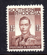 SOUTHERN RHODESIA - 1937 KGVI DEFINITIVE 1½d STAMP FINE MNH ** SG 42 - Southern Rhodesia (...-1964)