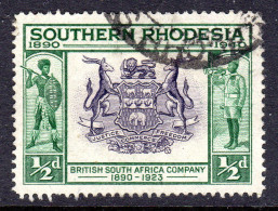 SOUTHERN RHODESIA - 1940 SOUTH AFRICA COMPANY ANNIVERSARY ½d STAMP FINE USED SG 53 - Southern Rhodesia (...-1964)