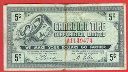 Canada - Magasins Canadian Tire - Billet Publicitaire Remboursable 5 Cents Années 60 - We Make Your Dollars Go Farther - Fiktive & Specimen