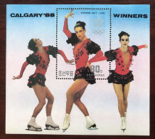 Olymische Spelen 1988 , Korea - Blok Postfris - Invierno 1988: Calgary