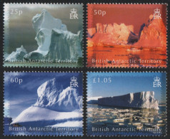 BAT / Brit. Antarktis 2007 - Mi-Nr. 454-457 ** - MNH - Eisberge - Unused Stamps