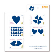 Finland Finnland Finlande 2017 St Valentine Day Set Of 5 Stamps In Booklet MNH - Postzegelboekjes