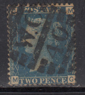 2d Blue Perf, Clear Cancellation Postmark, Great Britian QV Used, 1858> - Usados