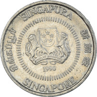 Monnaie, Singapour, 50 Cents, 1990 - Singapour