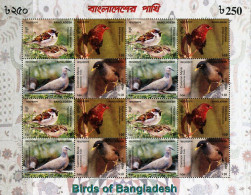 BANGLADESH 2010 BIRDS OF BANGLADESH SHEETLET MS MNH - Bangladesch
