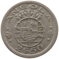 ANGOLA 2 1/2 ESCUDOS 1953  #c078 0183 - Angola