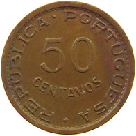 ANGOLA 50 CENTAVOS 1961  #a095 0673 - Angola