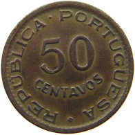ANGOLA 50 CENTAVOS 1953  #a085 0725 - Angola