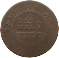 ISLE OF MAN HALFPENNY 1811  #t065 0101 - Isle Of Man