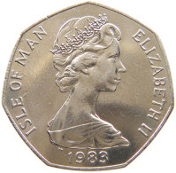 ISLE OF MAN 50 PENCE 1983 CHRISTMAS #t091 0285 - Isle Of Man