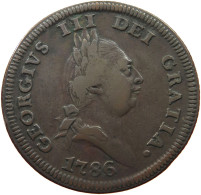 ISLE OF MAN PENNY 1786 GEORGE III. 1760-1820 #t065 0073 - Île De  Man