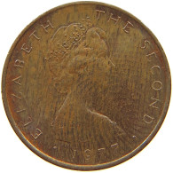 ISLE OF MAN 1/2 PENNY 1977 Elizabeth II. (1952-2022) #s067 0493 - Isle Of Man