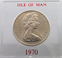ISLE OF MAN CROWN 1970 Elizabeth II. (1952-2022) #sm02 0005 - Île De  Man