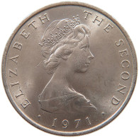 ISLE OF MAN 10 NEW PENCE 1971 Elizabeth II. (1952-2022) #s019 0033 - Isle Of Man