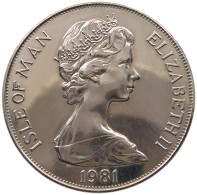 ISLE OF MAN CROWN 1981 Elizabeth II. (1952-2022) #c047 0327 - Île De  Man