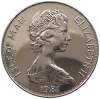 ISLE OF MAN CROWN 1981 Elizabeth II. (1952-2022) #c047 0319 - Isle Of Man