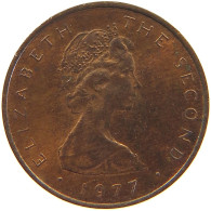 ISLE OF MAN 1/2 PENNY 1977 Elizabeth II. (1952-2022) #c041 0535 - Isle Of Man