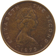 ISLE OF MAN 1/2 NEW PENNY 1975 Elizabeth II. (1952-2022) #c041 0537 - Île De  Man