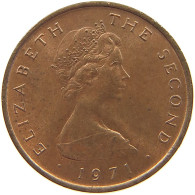 ISLE OF MAN 1/2 NEW PENNY 1971 Elizabeth II. (1952-2022) #c017 0145 - Eiland Man