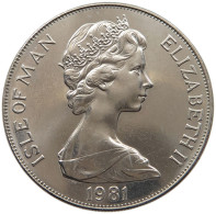 ISLE OF MAN CROWN 1981 Elizabeth II. (1952-2022) #c005 0139 - Isla Man